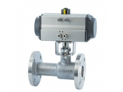 中鼎SR/DA-51FS气动一体式法兰球阀排污阀不锈钢高温图1