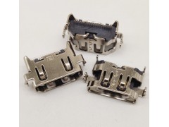 HDMI 19P沉板母座 正向下沉3.6mm短体11.0贴片图1