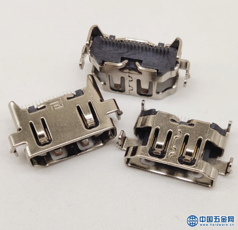 HDMI 19P沉板母座 正向 下沉3.6mm 短体11.0 贴片SMT