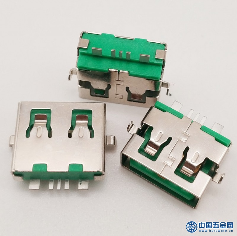 USB 2.0 A母大电流 5P母座沉板式 短体11.0mm 贴片式SMT