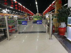 单向超市入口自动感应门红外防夹智能语音提示功能图1