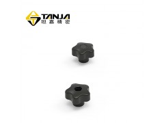 TANJA T60螺纹通孔星形旋钮 五星螺母旋钮 尼龙旋钮图1