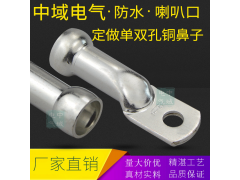 中域电气定做铜鼻子多股软铜线铜鼻子火牛线接线端子图1