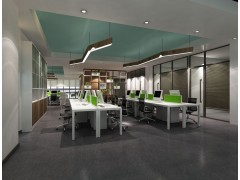 西安贸易公司办公楼装修设计效果图图1