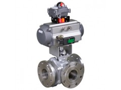 气动三通球阀图1