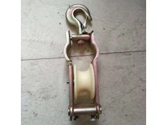 80x320镀锌卷边放线滑轮吊环式放线滑轮耐磨绝缘放线滑轮图1