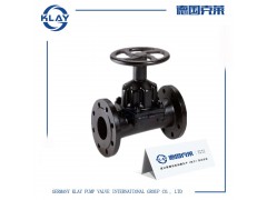 进口直通式衬胶隔膜阀 德国KLAY阀门图1