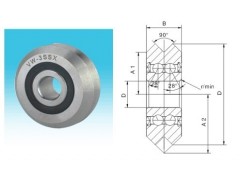 W2滚轮轴承型号及尺寸图片图2