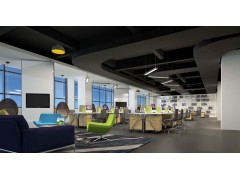 西安创意风格办公室设计效果图图1