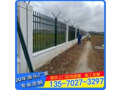 惠州围墙防爬围栏 东莞厂区烤漆护栏 镀锌方管栅栏厂家直销图2