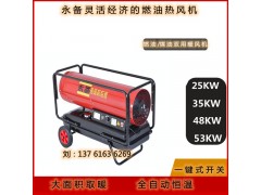 鹤壁市53KW灵活经济燃油热风机DH60养殖育雏保温暖风炉图2