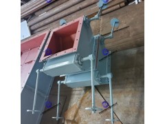 单层双门翻板阀,双层双门,双层重锤翻板阀,双层电动锁风翻板阀图1