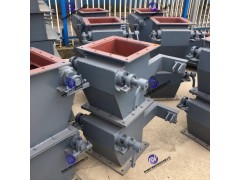 单层双门翻板阀,双层双门,双层重锤翻板阀,双层电动锁风翻板阀图3