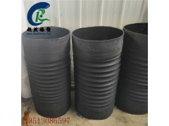 波纹钢丝骨架橡胶伸缩管 高架桥排水连接管 变径橡胶伸缩管厂家图3