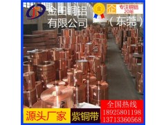 t5紫铜带0.7mm-t8耐酸碱紫铜带，高纯度t2紫铜带图1