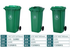 脚踏挂车带盖加厚物业街道小区专用环卫垃圾桶图2