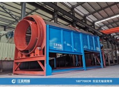 大型无轴滚筒筛洗石机绞笼洗石机水洗式粘泥矿石圆筒洗矿机厂家图2