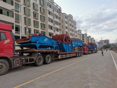 大型无轴滚筒筛洗石机绞笼洗石机水洗式粘泥矿石圆筒洗矿机厂家图4