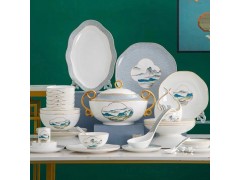 春节礼品陶瓷餐具套装 新春赠送礼品餐具批发定制图2