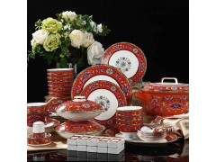 春节礼品陶瓷餐具套装 新春赠送礼品餐具批发定制图3