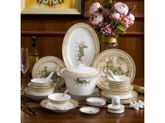 春节礼品陶瓷餐具套装 新春赠送礼品餐具批发定制图6