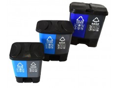 20升30升50升加盖加厚双桶分类脚踏环卫垃圾桶图3