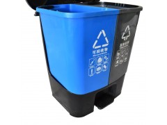 20升30升50升加盖加厚双桶分类脚踏环卫垃圾桶图4