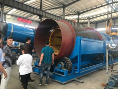 石场无轴滚筒筛洗石机绞笼式洗石机水洗式粘泥矿石圆筒洗矿机厂家图1