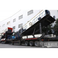 一小时产500吨移动破碎石子机配置方案Z100