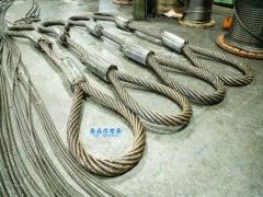 厂家直供单肢压制钢丝绳索具（2端压制软环）图2