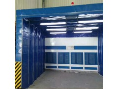 镀锌管材质伸缩喷漆房 运行平稳 操作简单图1