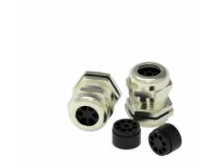 铜镀镍多孔接头LT2-H6-M20金属6孔防水格兰 批发价格图2