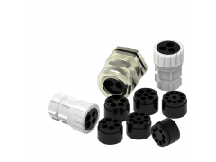 铜镀镍多孔接头LT2-H6-M20金属6孔防水格兰 批发价格图3