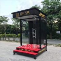 供应山西忻州玻璃岗亭 售楼部站岗亭 形象岗亭 接待台
