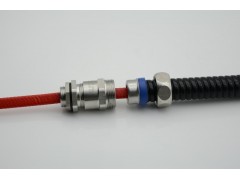 WYD品牌 不锈钢包塑管电缆接头304带锁紧线缆波纹管葛兰头图1