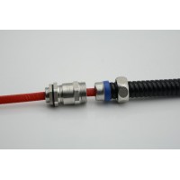 WYD品牌 不锈钢包塑管电缆接头304带锁紧线缆波纹管葛兰头
