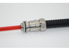 WYD品牌 不锈钢包塑管电缆接头304带锁紧线缆波纹管葛兰头图2