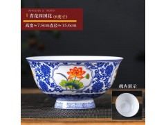 景德镇青花瓷碗礼品定制 4.5英寸青花碗套装批发十碗套装图4