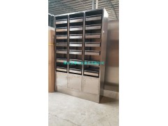 南海不锈钢中药柜钢框木抽中药柜药店促销货架不锈钢货架厂家定制图1