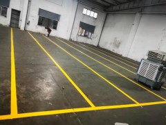 苏州昆山企业道路划线 /车道画线/道路标线/工厂消防车道划线图1