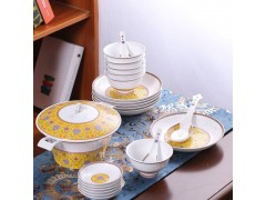 节庆活动赠品陶瓷餐具碗盘 餐具碗盘印logo文字定制图2