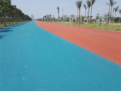 龙华彩色沥青路面摊铺施工图2