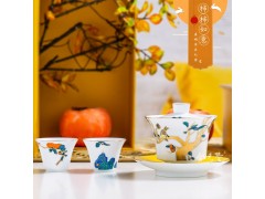节庆赠送礼品茶具套装 景德镇中式功夫茶具套装定制图2
