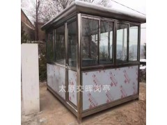 门卫室保安岗亭 山西忻州静乐小区治安岗亭 社区防疫岗亭图3