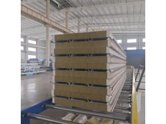 海安聚氨酯封边岩棉夹芯板保温板图2