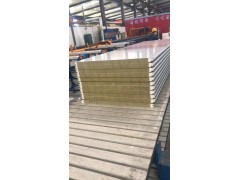 海安聚氨酯封边岩棉夹芯板保温板图1