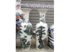 开业礼品景德镇大花瓶 1.8m锦绣山河陶瓷大花瓶加字图3