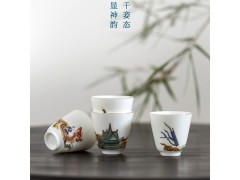 商务活动礼品旅行茶具定制 陶瓷快客杯定制logo图4