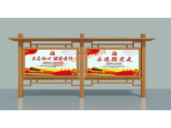 湖南广告牌学校不锈钢烤漆信息展示公告栏图3