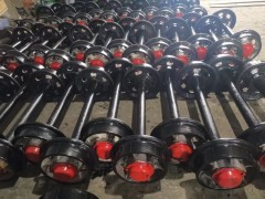 山西阳泉轨距600直径300轮缘直径350空心矿车轮矿车轮对图2